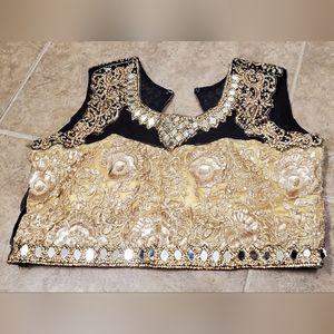 Indian pakistani  lahangacholi crocktop lahangacholi boliwood outfit